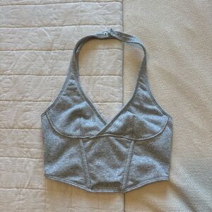 Urban Outfitters Light Gray Halter Bralette